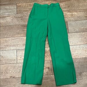Babaton Emerald Green Wide-Leg Dress Pants
